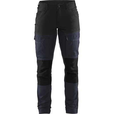 Blåkläder AB 7166 Ladies Service Trousers with Stretch Tmavá námornická modr/cerná