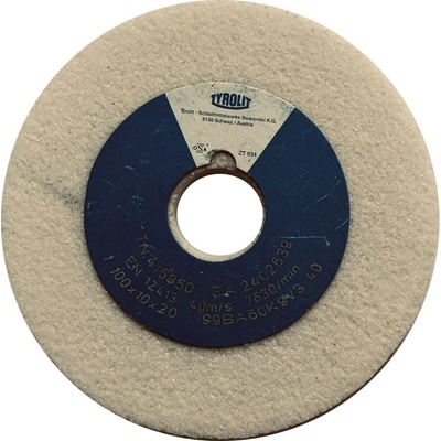 Tyrolit Brusný kotouč plochý 100 x 10 x 20 mm 99BA60K9V40 T415850