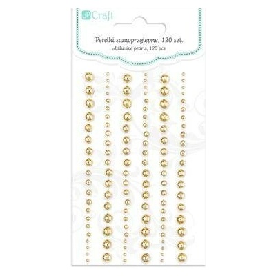 DP Craft Samolepící kamínky mix, 120 ks gold