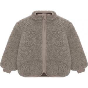 Huttelihut Детско вълнено яке Huttelihut Kid's Jacket Wool Teddy Lining Wool jacket - Camel Melange - размер 128 (EU) (703-7724-0117)