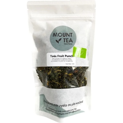 Mount Tea Банан Ябълка Ягода Органичен Зелен Чай Насипно Състояние 100gr