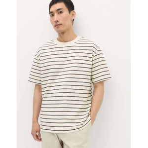 Marks & Spencer Breton тениска с текстура и високо съдържание на памук Marks & Spencer кафяв Marks & Spencer | Kafyav | МЪЖЕ | S REG