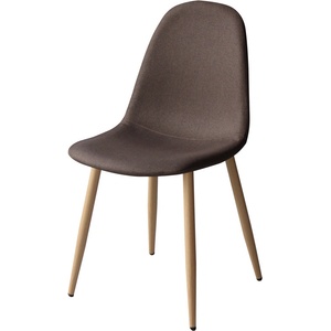 Bogdan Furniture Am Трапезен стол am-a-293b кафяв текстил/сонома крака
