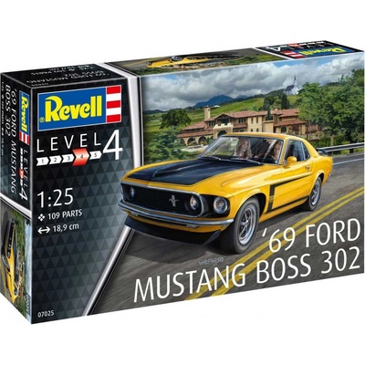 Revell Ford Mustang Boss 302 1969 Plastic Modelkit 07025 1:25