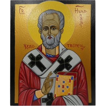 Image 1 of РЪЧНО РИСУВАНА ИКОНА НИКОЛАЙ ЧУДОТВОРЕЦ