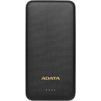 ADATA Външна батерия ADATA T10000 Power Bank, 10000mAh, Li-polymer, 2xUSB, Black - AT10000-USBA-CBK (62124)