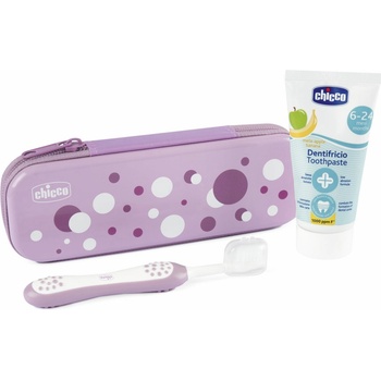Chicco Комплект за почистване на зъбки Chicco - Розов (C0117)