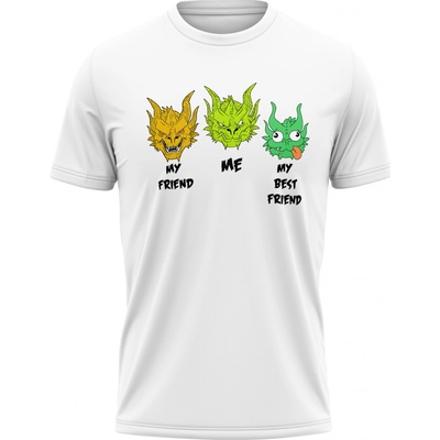 MemeMerch tričko Dragon Friends white