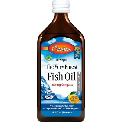 Carlson Labs The Very Finest Fish Oil Liquid 1600 mg [500 мл] Горски плодове