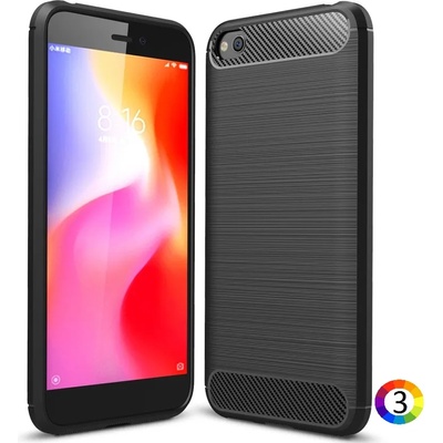 Xiaomi Redmi Go Удароустойчив Carbon Fiber Калъф и Протектор