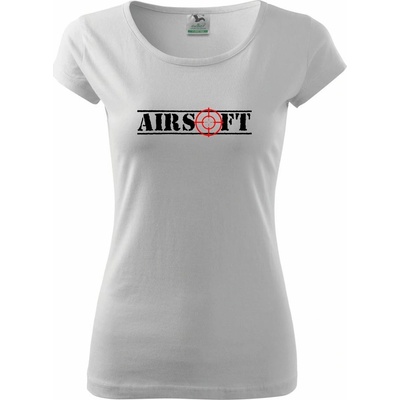 Airsoft nápis Pure dámske tričko Biela