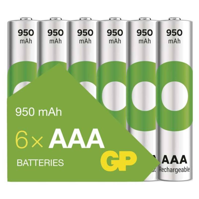 GP RECYKO AAA Akku Micro NiMH 850 MAh, 1,2V, 8 Stück