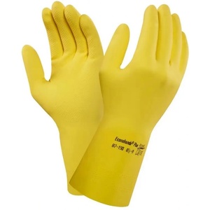 CANIS SAFETY a. s Ansell econohands plus 87-190 / Латексови ръкавици - жълти 9 (342000415009)