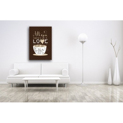Divio Obraz na plátně káva, vzor 12221 Velikost: 60x120 cm