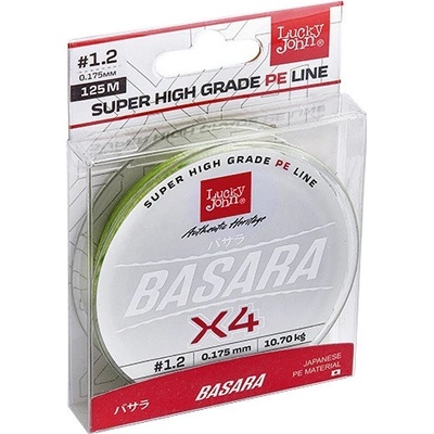 Lucky John šnúra Basara X4 Green 125m 0,091mm 3,9kg
