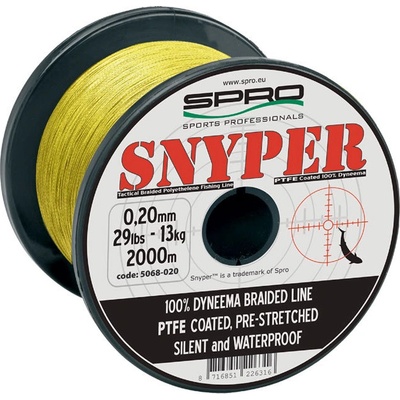 SPRO šňůra Snyper Braid Yellow 2000m 0,25mm 40lb