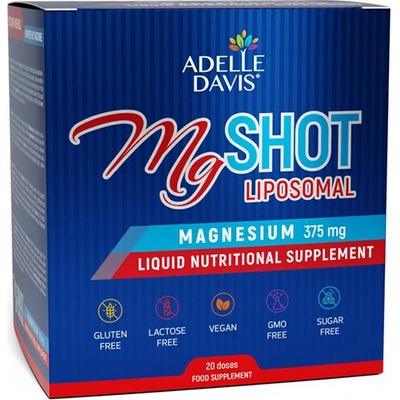 Adelle Davis MgSHOT Liposomal Magnézium 375 mg 20 x 25 ml ampuliek