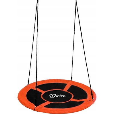 INLEA Závesný hojdací kruh 110 cm oranžový