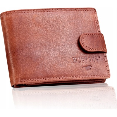 Mustang peňaženka z pravej kože hnedá unisex