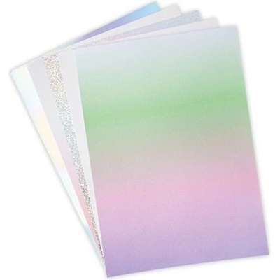 Sizzix Třpytivý papír sada A4 duhové odstíny 230-280g/m2 50ks