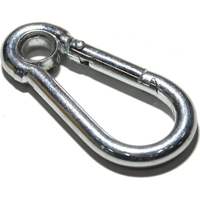 Karabina hasičská s okem DIN 5299A, 80x8mm, Zn