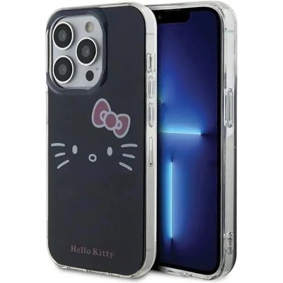 Hello Kitty Кейс Hello Kitty IML Kitty Face за iPhone 15 Pro, черен (3666339185053)