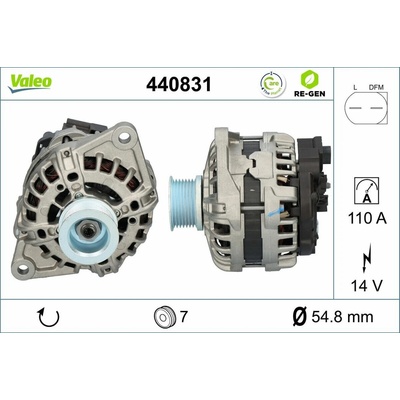 Alternátor VALEO RE-GEN REMANUFACTURED 440831