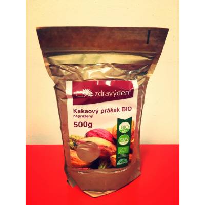 Zdravý den Kakaový prášek Bio nepražený 500 g