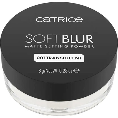 Catrice Soft Blur Matte sypký fixační pudr 001 Translucent 8 g
