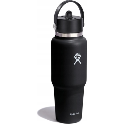 Hydro Flask Izolovaná láhev s brčkem WM Travel Bottle 946 ml černá