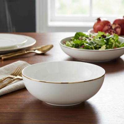 Mariapaula Moderna Gold porcelánová salátová mísa 25 cm