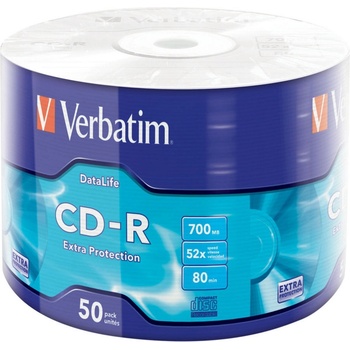 Verbatim Медия, Verbatim CD-R 700MB 52X EXTRA PROTECTION WRAP (50 PACK) (43787)