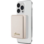 GUESS индуктивен powerbank 5W GUPBM3ALGSGD 3000mAh златен MagSafe Metal Script Logo (GUPBM3ALGSGD)