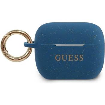 GUESS Защитен калъф Guess Silicone Glitter за Apple Airpods Pro, син (GUACAPSILGLBL)