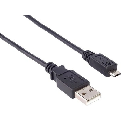 PremiumCord KU2M3F USB 2.0 prepojovací AB micro, 3m, černý