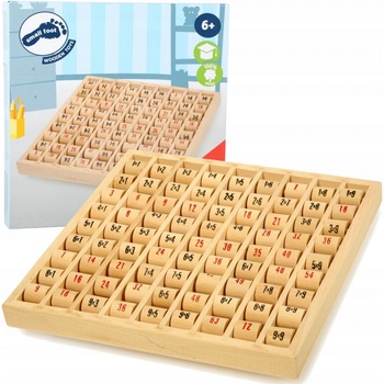 Small Foot Násobící tabulka odstíny hnědé a béžové