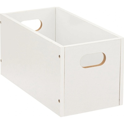 5five Simply Smart Úložná krabice STORAGE s úchyty, 30 × 14,9 × 14,9 cm bílý