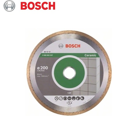 СУН БЪЛГАРИЯ ЕООД Диамантина / Диамантен диск BOSCH за фаянс 200 х 25.4 мм Standard for Ceramic / BOSCH 2608602537 / (BSCH 2608602537)