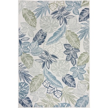 Flair Rugs Зелено-син килим за открито и закрито 200x290 cm Bella Leaf - Flair Rugs (503119377468)