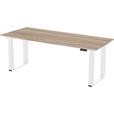 Delso Rockster 200 x 75 cm bílá / dub sonoma