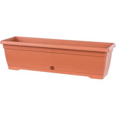 Truhlík Similcotto broušený cihlová terakota 50 cm