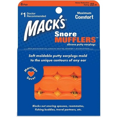 Mack´s Špunty do uší na spaní Mack's Snore Mufflers 2 páry