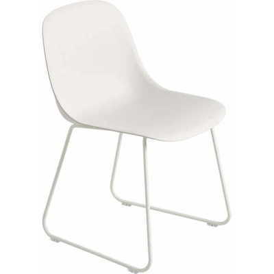 Muuto Fiber Side Chair Sled Base bílá