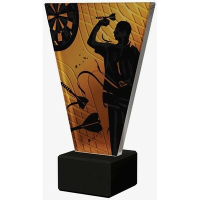 Designová skleněná trofej Šipky Výška: 17,5 cm Průměr: 1 cm