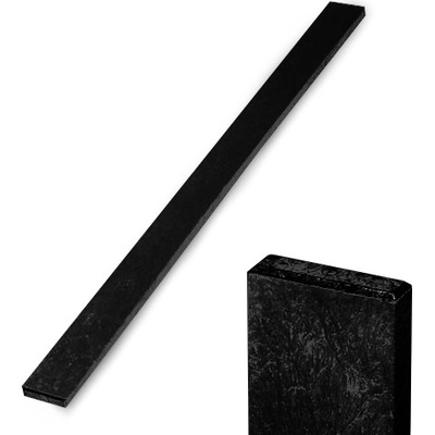 Recyklát plotovka 78x21 mm, rovná, černá Délka v mm:: 1480 mm
