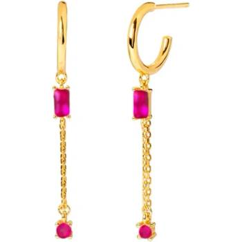 DELIS Дълги сребърни обеци 925, jw1038, елегантен дизайн, златно покритие (jw1038)