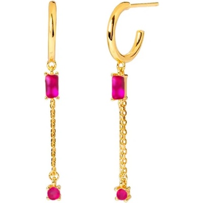 DELIS Дълги сребърни обеци 925, jw1038, елегантен дизайн, златно покритие (jw1038)