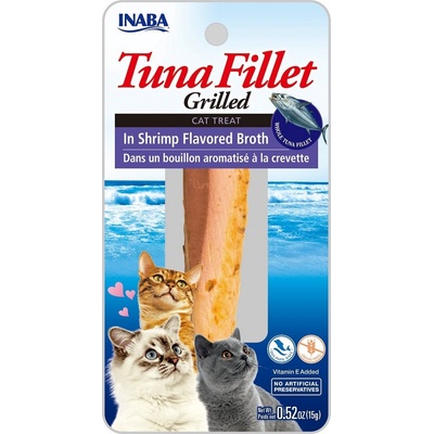 INABA Cat Grilled Tuna Fillet v krevetovom vývare 15 g
