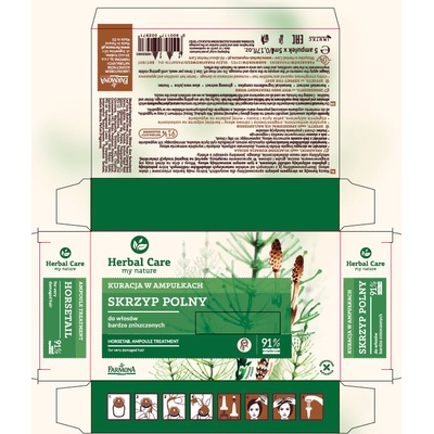 Farmona Herbal Care Horsetail intenzívna kúra pre veľmi poškodené vlasy 5 x 5 ml