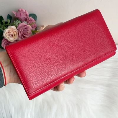 Червено Кожено Портмоне - Модел Е 1286